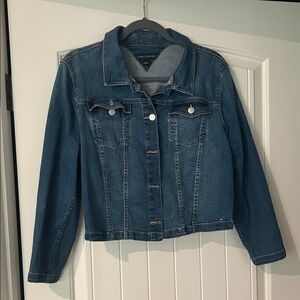Tommy Hilfiger Dark Blue Denim Jacket with Chest Pockets